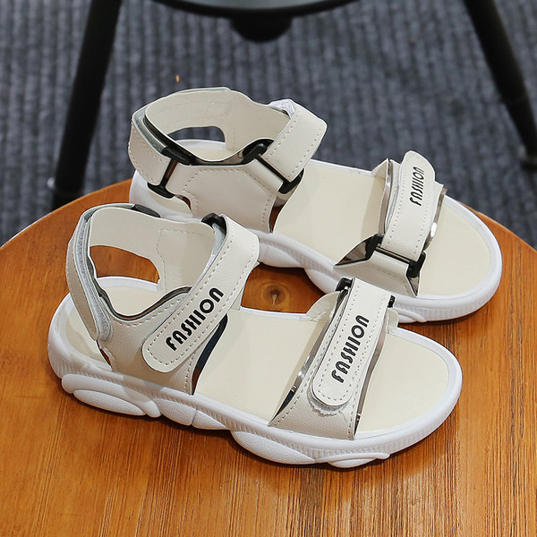 Modern gyerekszandál tépőzáras foltokkal - eko bőrből