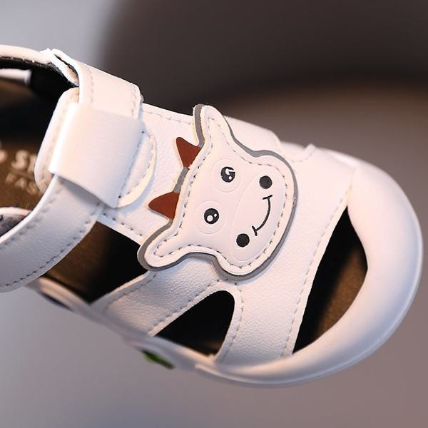 Gyermek műbőr szandál két színben, lapos talppal