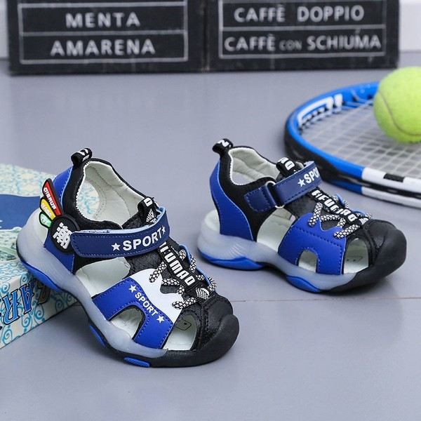 Színes gyerekszandál 3D elemmel - világító