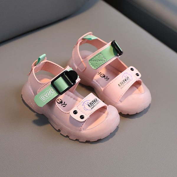 Ikdienas bērnu sandales ar plakanām zolēm vairākās krāsās zēniem vai meitenēm