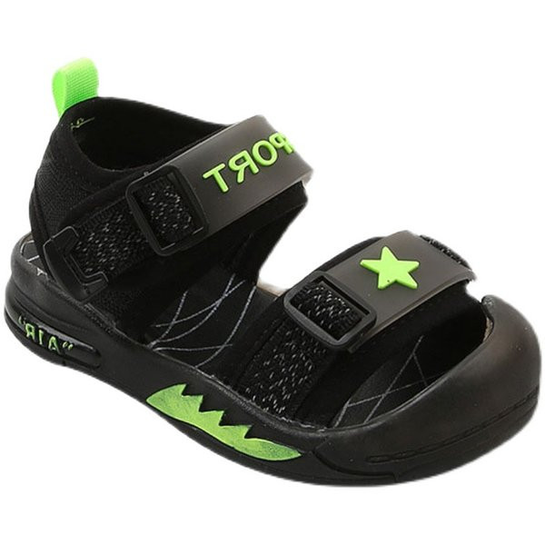 Nyári alkalmi szandál tépőzáras foltokkal fiúknak