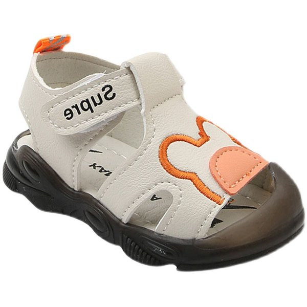 Ежедневни детски сандали от еко кожа с бродерия за момчета