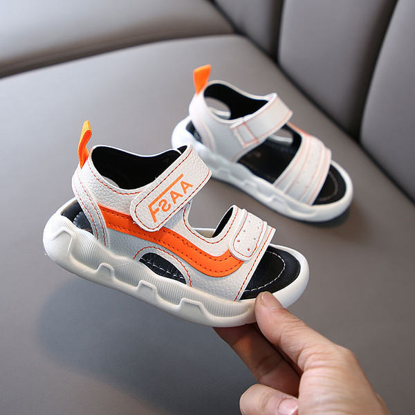 Ежедневни детски сандали от еко кожа с велкро лепенки