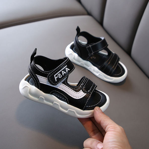 Ежедневни детски сандали от еко кожа с велкро лепенки