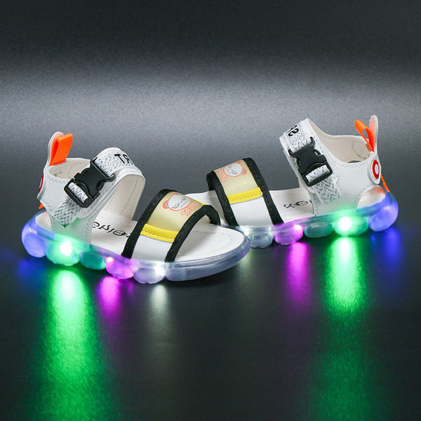 Ежедневни детски сандали за момчета със светещи подметки