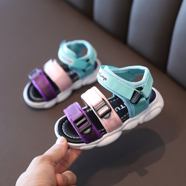 Детски текстилни сандали в два цвята 