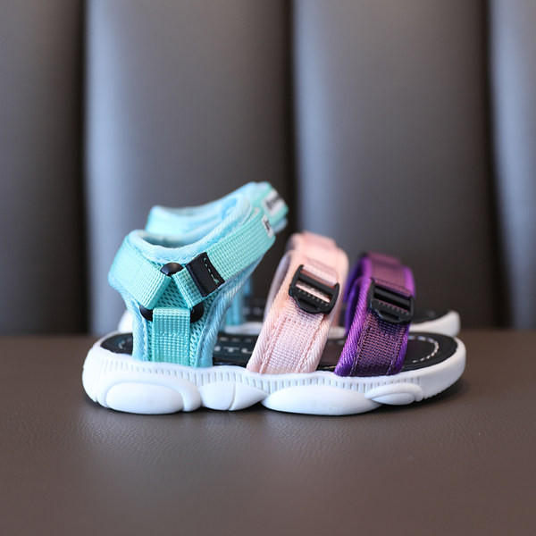 Детски текстилни сандали в два цвята 