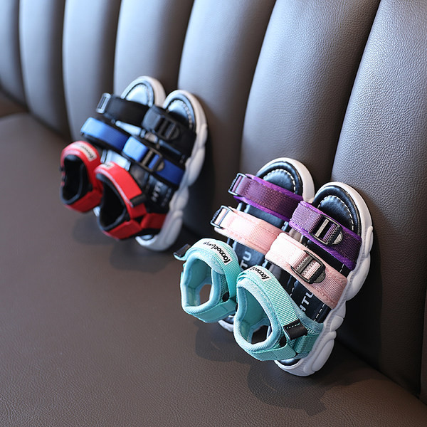 Детски текстилни сандали в два цвята 