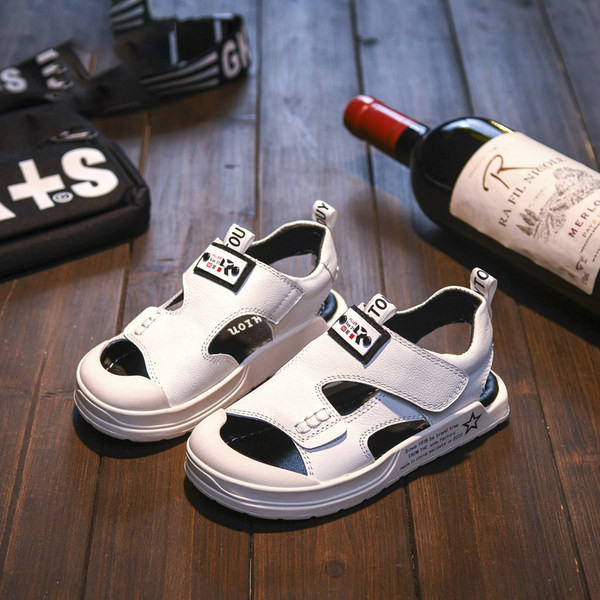 Ежедневни сандали за момче от еко кожа с велкро лепенки