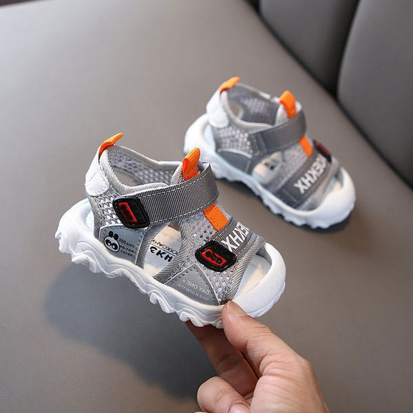 Нов модел детски мрежести сандали с мека подметка за момчета