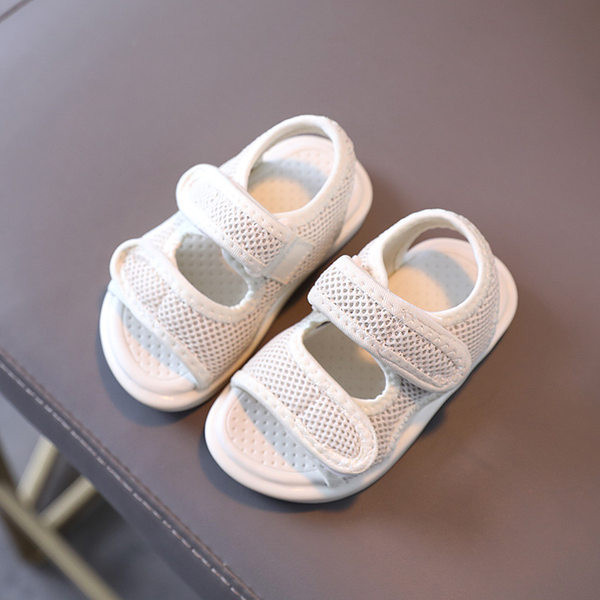 Детски сандали в три цвята с лепенки - за момичета и момчета