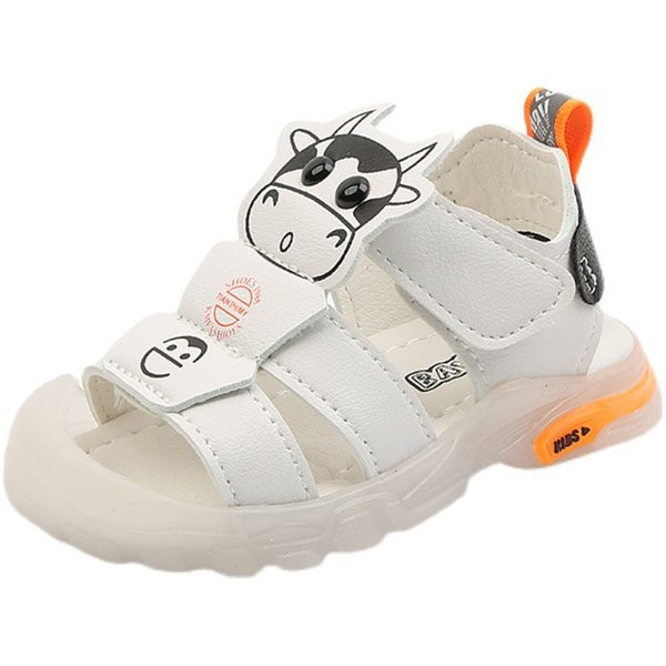 Gyermek szandál matricákkal és rátéttel, két színben, fiúknak megfelelő