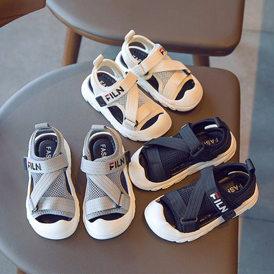 Gyermek necc szandál feliratokkal és matricával