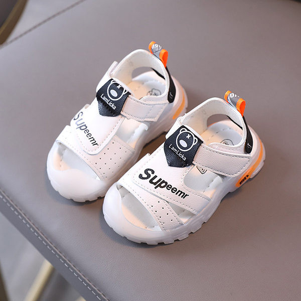 Gyermek bőr szandál és felirat három színben