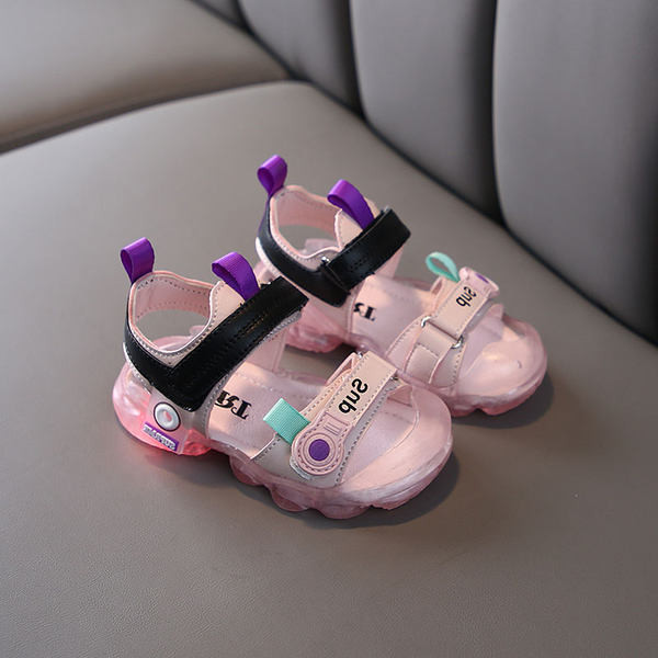 Nyári gyerekszandál tépőzáras foltokkal fiúknak vagy lányoknak