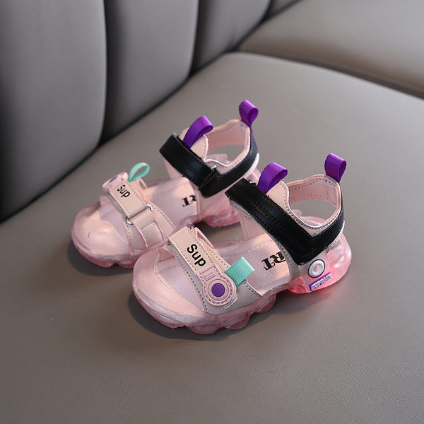 Világító gyerekszandál két színben