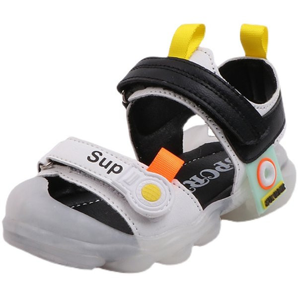 Világító gyerekszandál két színben