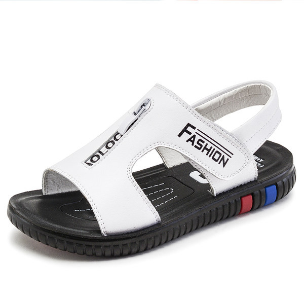 Gyermek műbőr szandál fiúknak felirattal