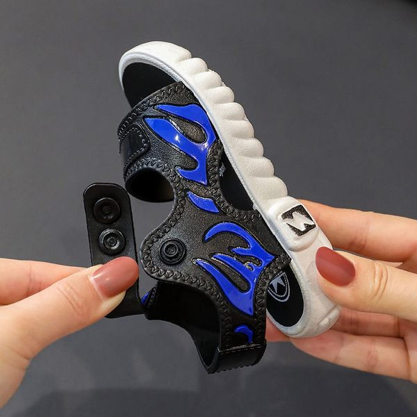 Παιδικά έκο δερμάτινα σανδάλια με επίπεδη σόλα