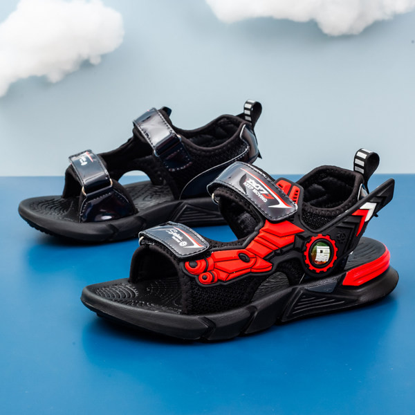 Sport és mindennapi gyerekszandál tépőzáras foltokkal fiúknak