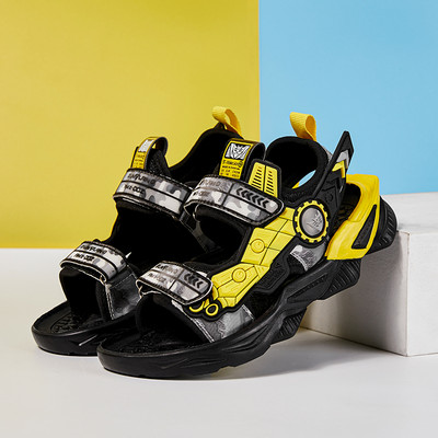Jauns bērnu sandaļu modelis zēniem ar rupju zoli un velcro aizdari