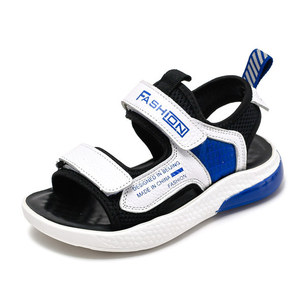 Öko bőrből és textilből készült nyári gyerekszandál