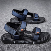 Gyermek textil szandál több színben matricával