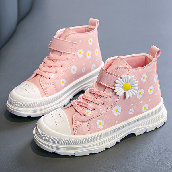 Virágos motívumú gyerekcipő lányoknak