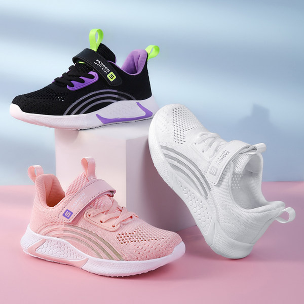 Lezser, légáteresztő, tépőzáras gyerekcipő lányoknak