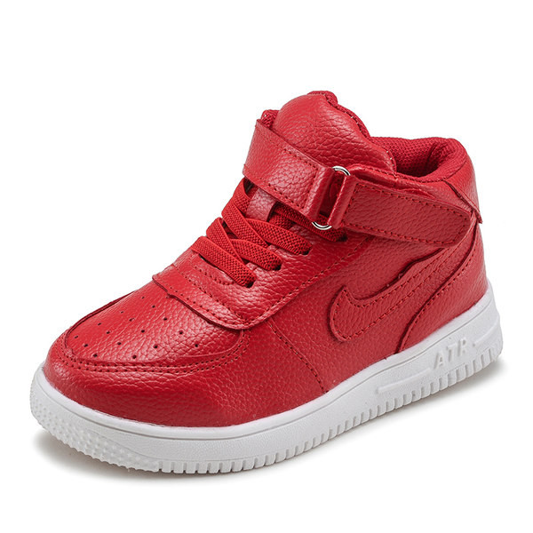 Öko bőrből készült magas gyerekcipő lányoknak