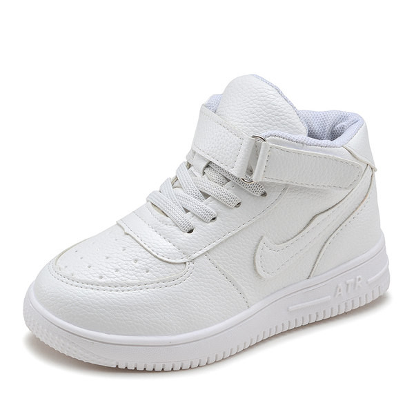 Öko bőrből készült magas gyerekcipő lányoknak