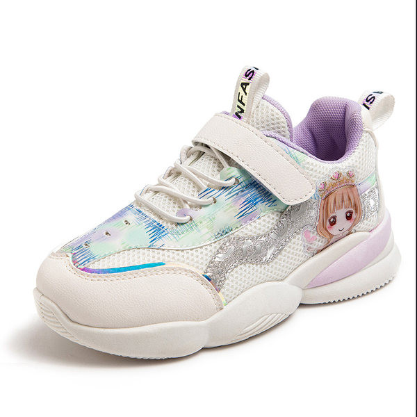 Gyerek tornacipő hálóval és tépőzáras lányoknak