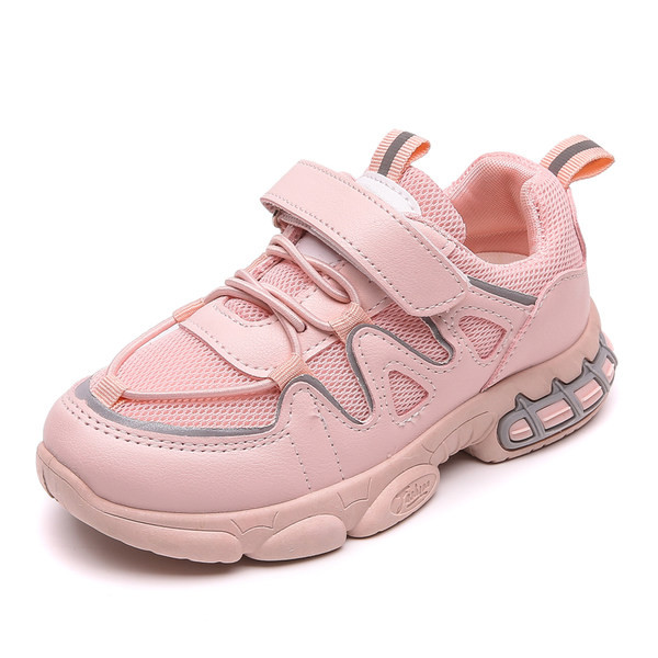 Gyerek hálós tornacipő tépőzárral és nyakkendővel lányoknak és fiúknak