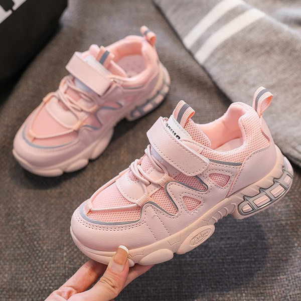 Gyerek hálós tornacipő tépőzárral és nyakkendővel lányoknak és fiúknak