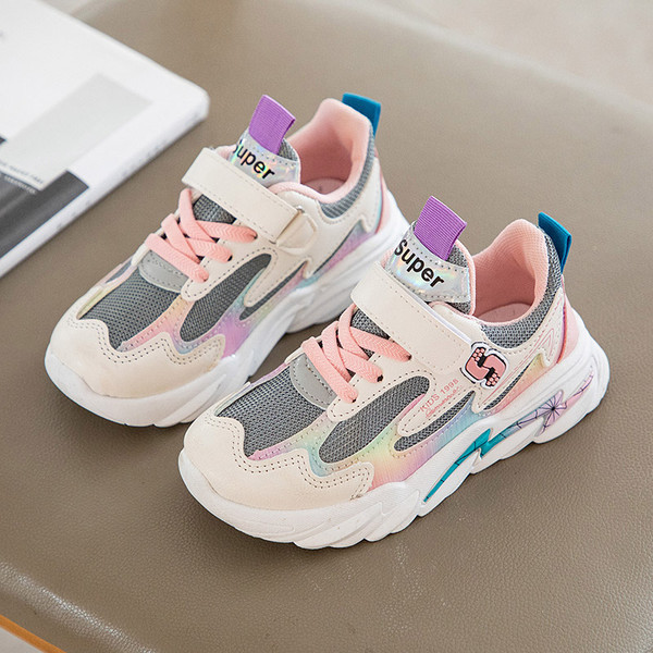 Eko bőrből és textilből készült sport és alkalmi cipők lányoknak