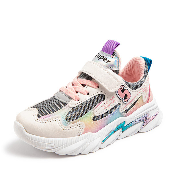 Eko bőrből és textilből készült sport és alkalmi cipők lányoknak