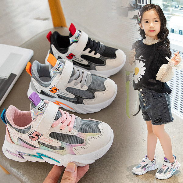 Eko bőrből és textilből készült sport és alkalmi cipők lányoknak