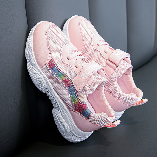 Gyerek tornacipő hálóval és nyakkendővel lányoknak