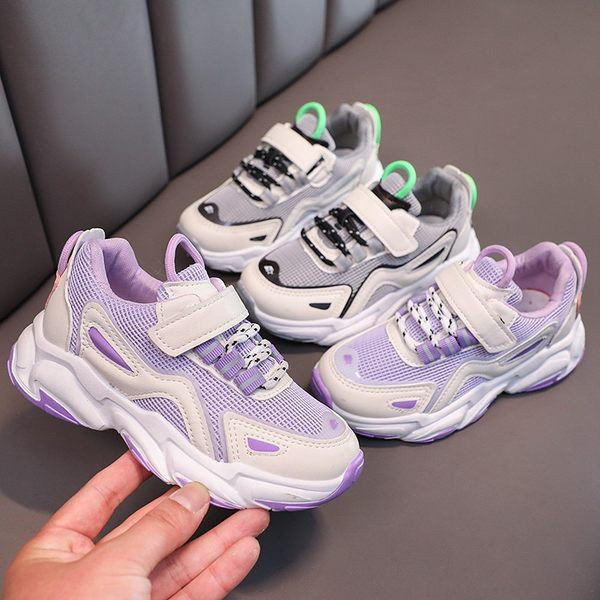 Gyerek tornacipő hálóval és tépőzáras lányoknak és fiúknak