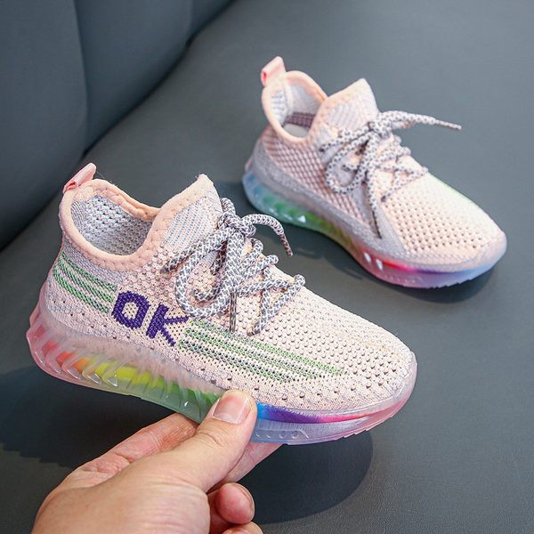 Gyermek vászon tornacipő felirattal és fűzővel