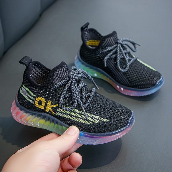 Gyermek vászon tornacipő felirattal és fűzővel