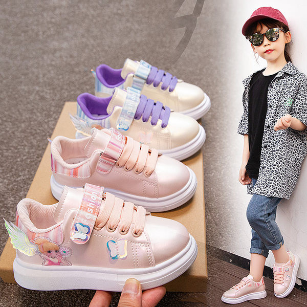 Bērnu kedas meitenēm ar krāsu aplikāciju