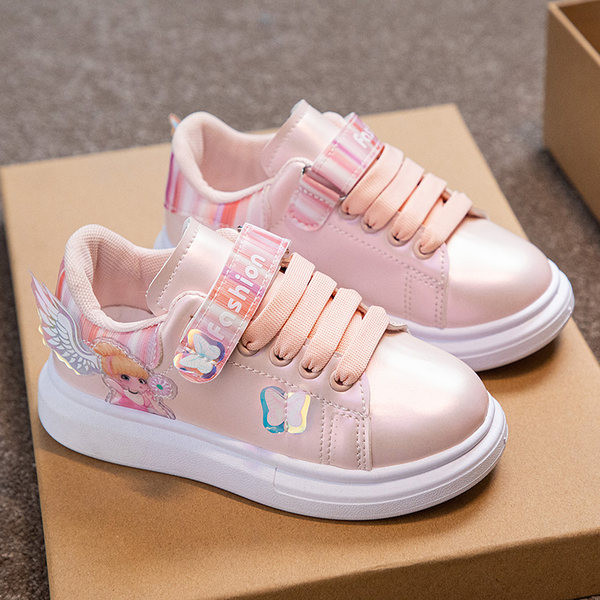 Bērnu kedas meitenēm ar krāsu aplikāciju