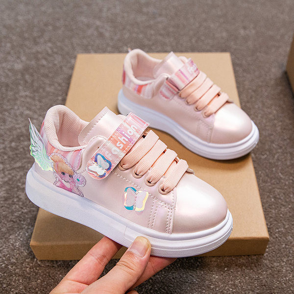 Bērnu kedas meitenēm ar krāsu aplikāciju