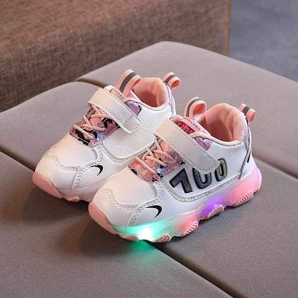 Gyermek tornacipő lányoknak és fiúknak - izzó