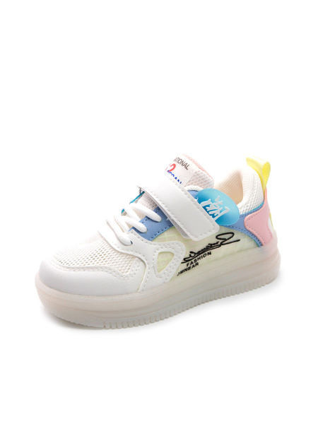 Gyermek tornacipő felirattal és matricákkal lányoknak