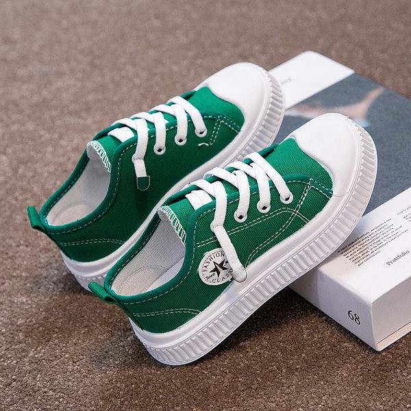 Gyermek vászon tornacipő fűzős