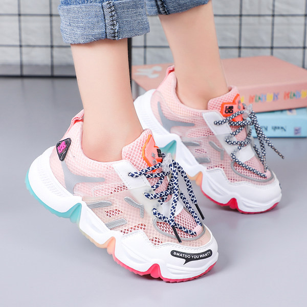 Új modell gyerekcipők fűzős és hálós lányoknak és fiúknak