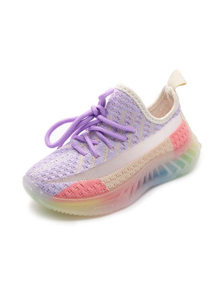 Gyermek textil tornacipő fűzős, színes talppal