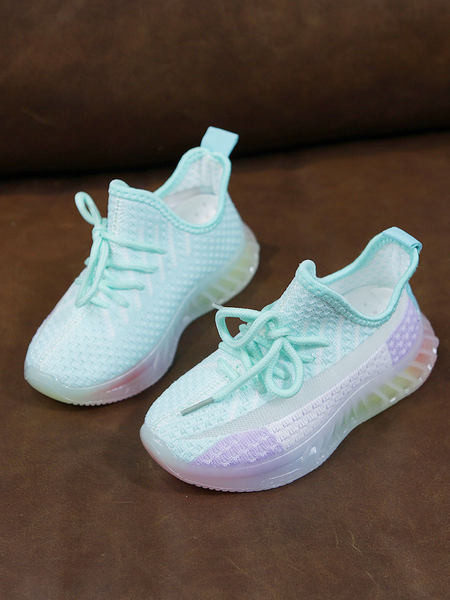 Gyermek textil tornacipő fűzős, színes talppal